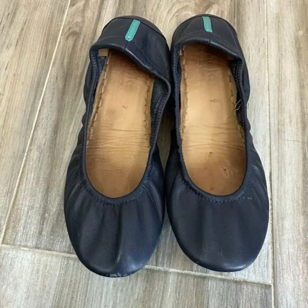 Tieks by Gavrieli Leather Ballet‎ Flats Black  Shoes Womens Size 7 Casual Career